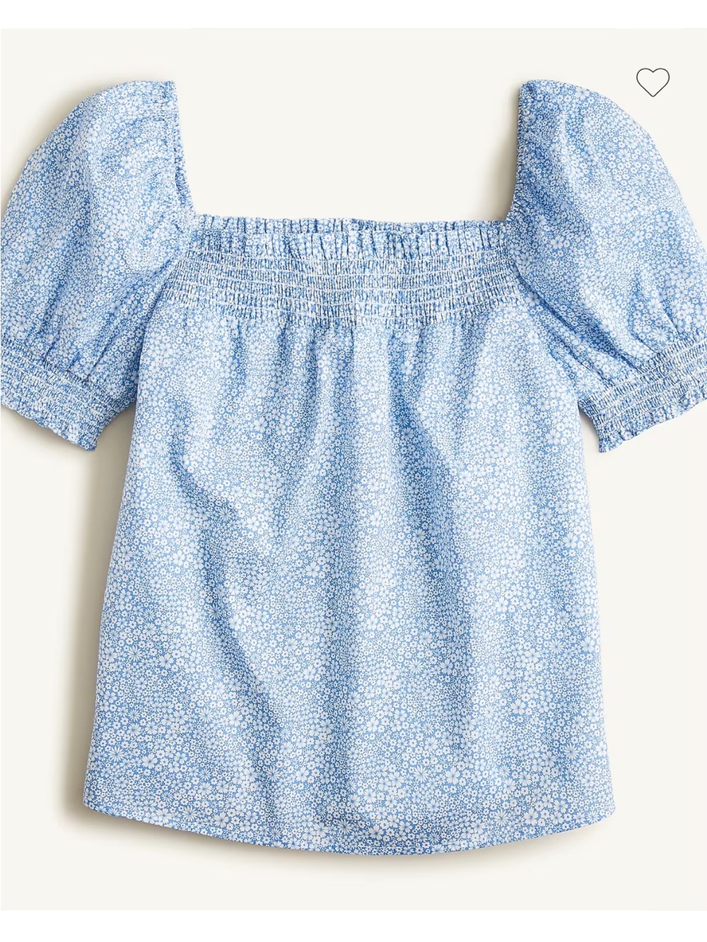 J. Crew Puff-sleeve top in Liberty® Jacqueline's Blossom fabric